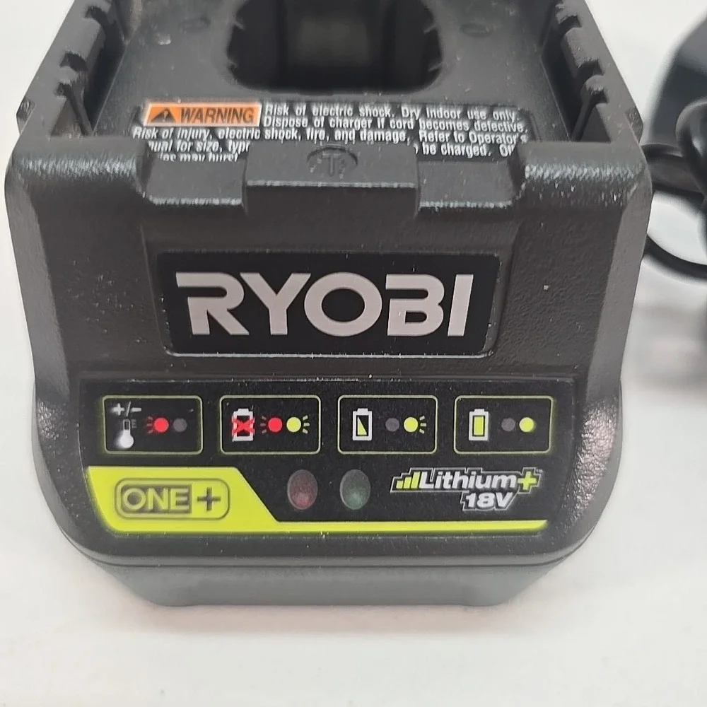 (2) NEW Genuine RYOBI P118B Lithium Ion 18 Volt 18V Compact‎ Battery Chargers